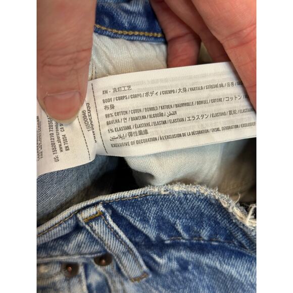 Abercrombie The 90s Straight Ultra High Rise Curve Love Size 26/2S - Picture 5 of 6